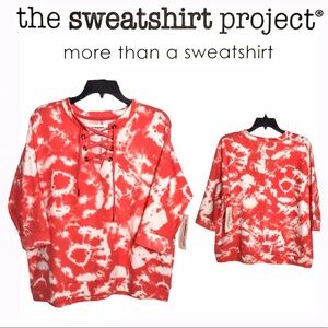 NWT Sweatshirt Project Tie Dye Cropped Top